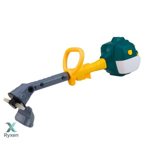 Podkaszarka Dla Dzieci Kosiarka Ogrodowa Dźwięki Światła Gumowe Ostrze LEAN TOYS