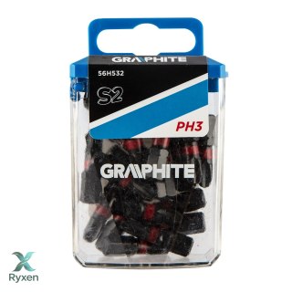 Bity udarowe PH3 x 25 mm, 20 szt. GRAPHITE