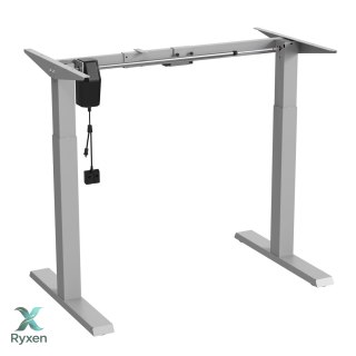 Biurko elektryczne regulacja wys. Ergo Office, max wys 123cm, max - 70 kg, bez blatu do pracy stojąco siedzącej, szare, ER-403G Ergo Office