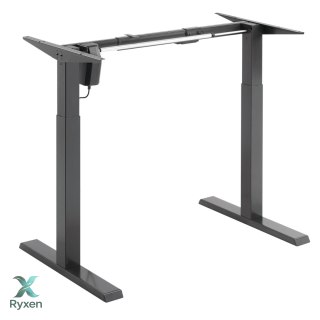 Biurko elektryczne z regulacją wys Ergo Office, szare, max wys 123cm , 80 kg - bez blatu, do pracy stojąco siedzącej, ER-433 Ergo Office