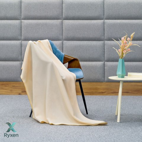Koc polarowy 130x150 cm TEESA - kremowy Teesa
