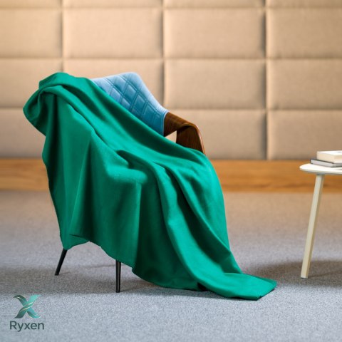 Koc polarowy 130x150 cm TEESA - zielony Teesa