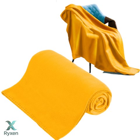 Koc polarowy 130x150 cm TEESA - żółty Teesa