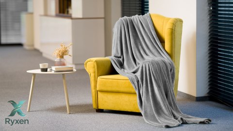 Koc polarowy 200x220 cm TEESA - szary Teesa