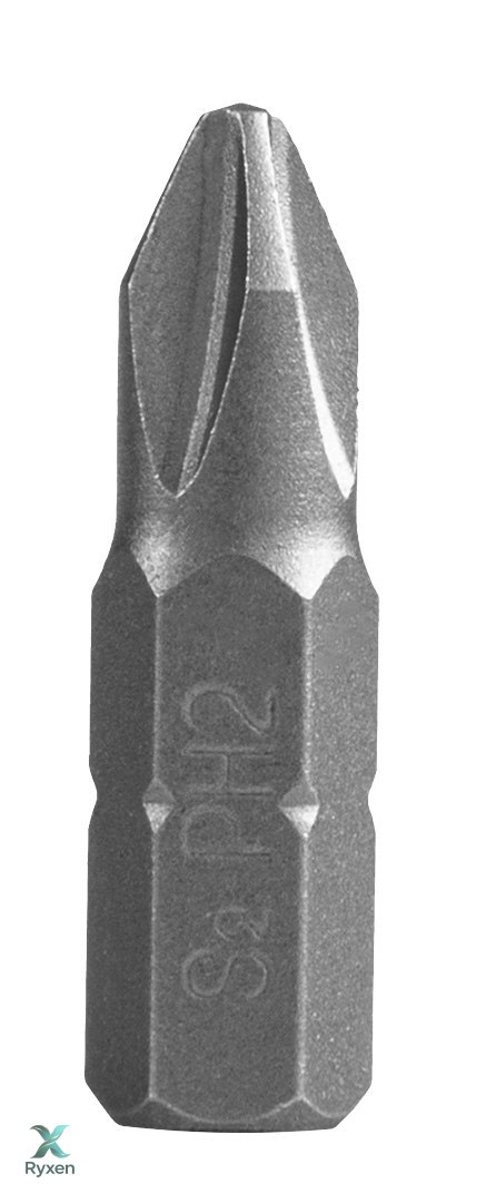 Końcówki wkrętakowe PH2 x 25 mm, 100 szt. GRAPHITE