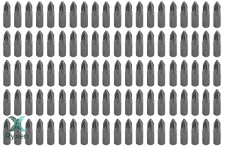 Końcówki wkrętakowe PZ2 x 25 mm, 100 szt. GRAPHITE