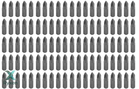 Końcówki wkrętakowe PZ2 x 25 mm, 100 szt. GRAPHITE