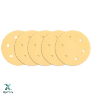 Papier ścierny na rzep 225 mm, K180, 5 szt., z 6 otworami do szlifierki 59G264, 59G265 GRAPHITE