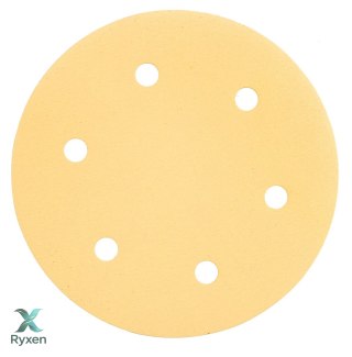 Papier ścierny na rzep 225 mm, K180, 5 szt., z 6 otworami do szlifierki 59G264, 59G265 GRAPHITE