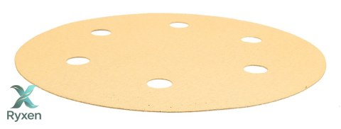 Papier ścierny na rzep 225 mm, K180, 5 szt., z 6 otworami do szlifierki 59G264, 59G265 GRAPHITE