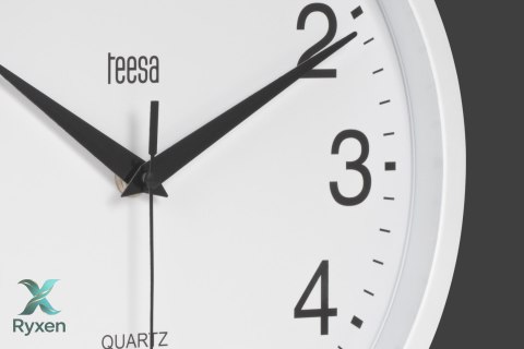 Zegar ścienny 25 cm biały Teesa