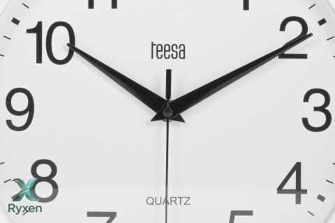 Zegar ścienny 25 cm biały Teesa