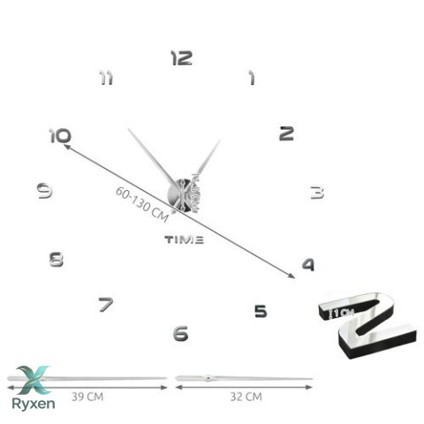Zegar ścienny DIY Ruhhy 22143 RUHHY