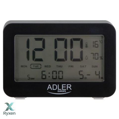 AD 1196 black Budzik na baterie ADLER