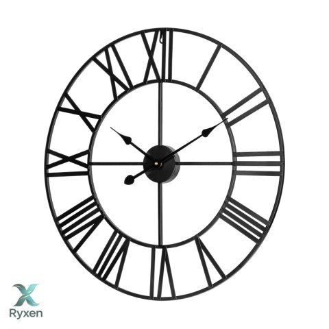 Aluminiowy duży zegar ścienny 60 cm Teesa