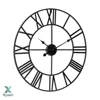 Aluminiowy duży zegar ścienny 60 cm Teesa