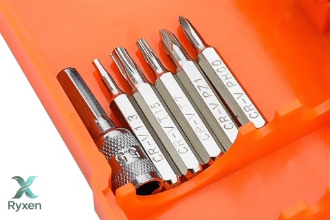 Końcówki wkrętakowe precyzyjne z uchwytem 45 szt. NEO TOOLS
