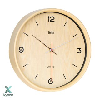 Zegar ścienny 30 cm jasny brąz Teesa