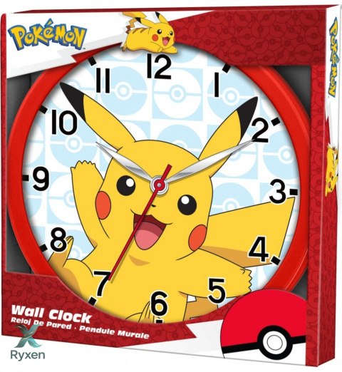 Zegar ścienny pokemon pikachu 25cm KIDS EUROSWAN