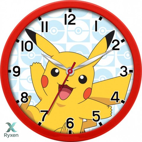 Zegar ścienny pokemon pikachu 25cm KIDS EUROSWAN