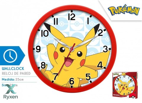Zegar ścienny pokemon pikachu 25cm KIDS EUROSWAN