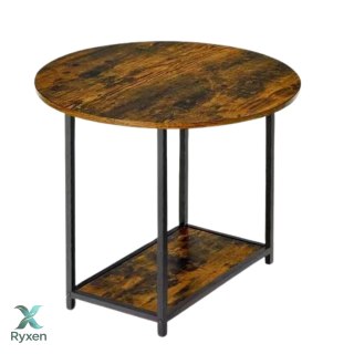 Zestaw Stolików Kawowych 2w1 Vintage Drewno Rustykalne 123x60x51cm LEAN