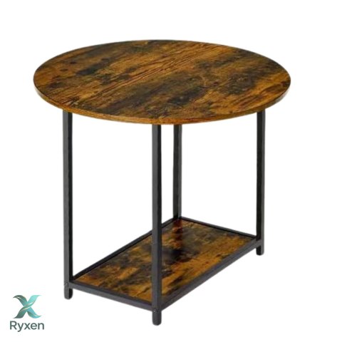 Zestaw Stolików Kawowych 2w1 Vintage Drewno Rustykalne 123x60x51cm LEAN