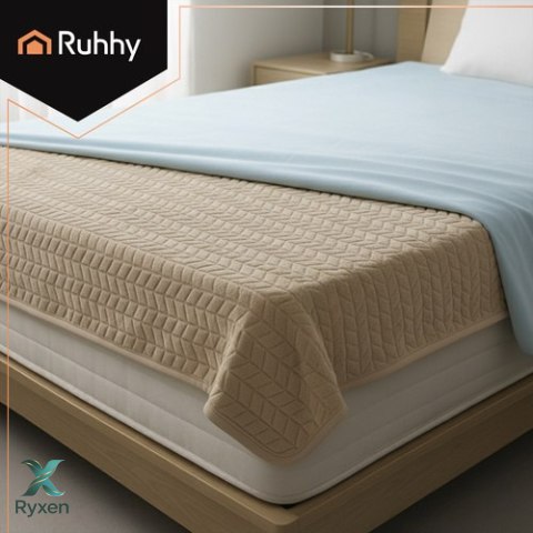 Mata- koc elektryczny 180x130cm beżowy Ruhhy 26224 RUHHY