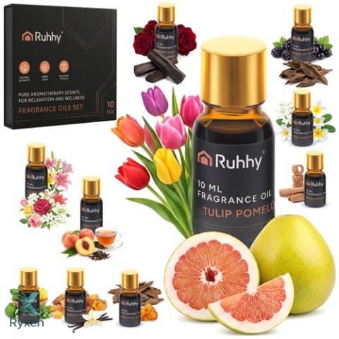 Olejek zapachowy - zestaw 10szt. 10ml Ruhhy 27222 RUHHY