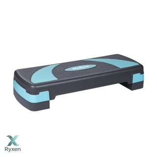 Step do aerobiku i ćwiczeń fitness, 3 stopnie, 78cm, szaro-niebieski, REBEL ACTIVE Rebel