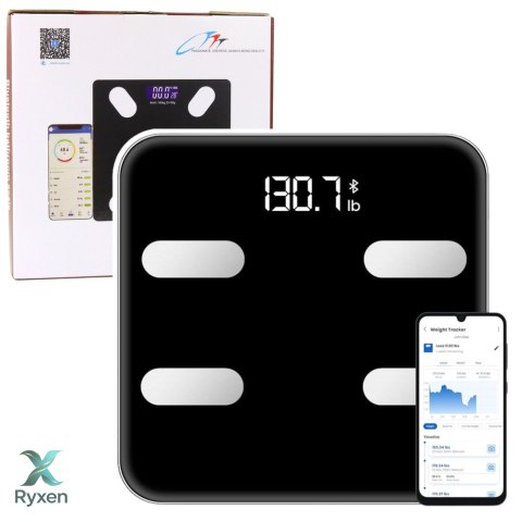 Waga Elektroniczna Łazienkowa Funkcja Smart Bluetooth BMI BMR Aplikacja LEAN