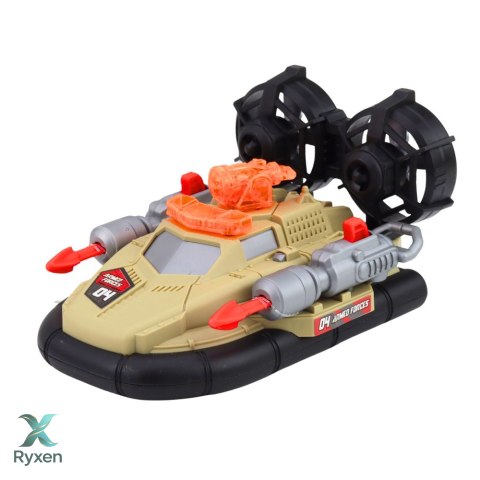 Zestaw Militarny Wojskowy Helikopter Czołg Poduszkowiec Żołnierz Baza LEAN TOYS