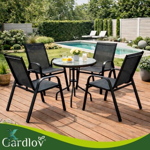 Zestaw krzeseł ogrodowych- 4szt. Gardlov GARDLOV