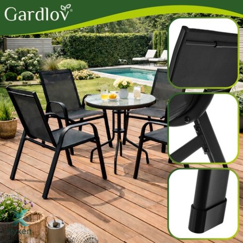 Zestaw krzeseł ogrodowych- 4szt. Gardlov GARDLOV