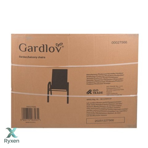 Zestaw krzeseł ogrodowych- 4szt. Gardlov GARDLOV