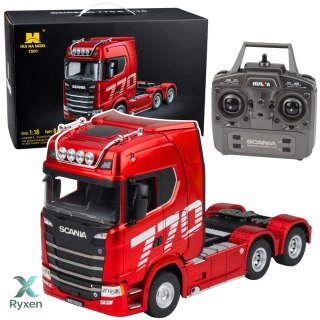Ciągnik Siodłowy Scania Zdalnie Sterowany RC Huina 1501 Czerwony 1:18 HUINA