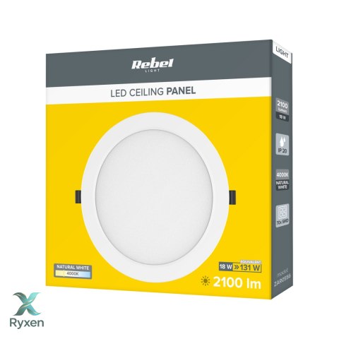 Lampa sufitowa LED Rebel 18W 4000K, 230V Rebel