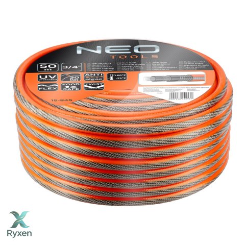 Wąż ogrodowy 3/4" x 50 m, 6-warstwowy NEO PROFESSIONAL NEO TOOLS