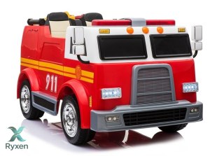 Wóz Strażacki na Akumulator Czerwony Dla Dzieci Pilot Sikawka LL911 LEAN CARS