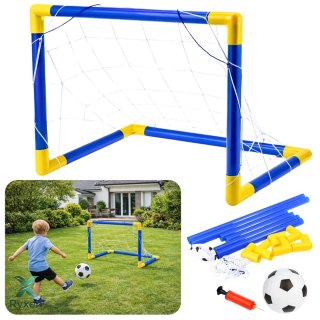 Zestaw Sportowy Do Gry W Piłkę Nożną Bramka Piłkarska Piłka Pompka 62x40cm LEAN TOYS