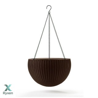 Doniczka wisząca Keter Sphere Planter brązowa Keter