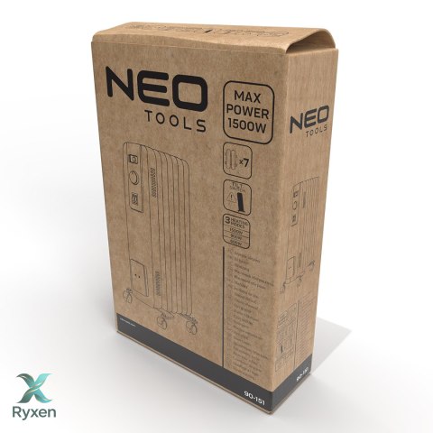 Grzejnik olejowy 1500W 7 żeber NEO TOOLS