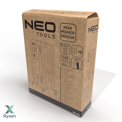 Grzejnik olejowy 2000W 9 żeber NEO TOOLS