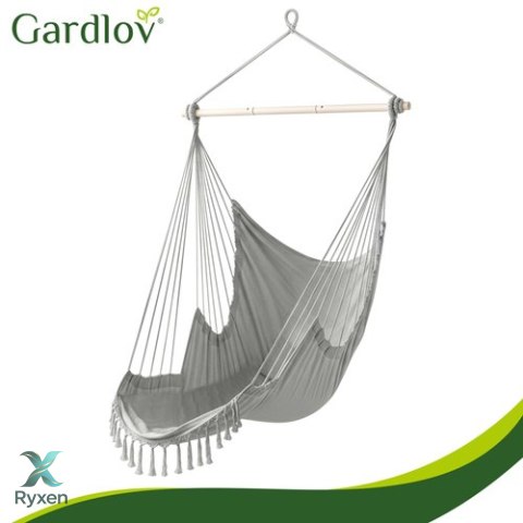 Huśtawka - fotel wiszący 210cm szary Gardlov GARDLOV