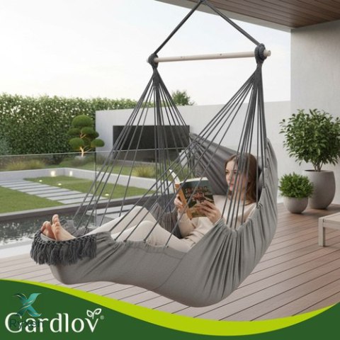 Huśtawka - fotel wiszący 210cm szary Gardlov GARDLOV