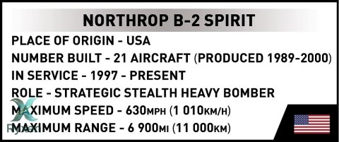 Klocki northrop b-2 spirit 1109 klocków COBI KLOCKI