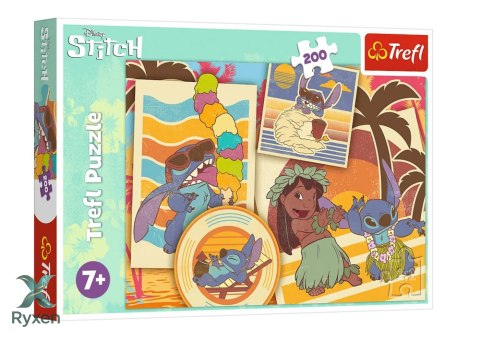 Puzzle - 200 - Muzyczny świat Lilo i Stitch - Trefl 13304 TREFL PUZZLE