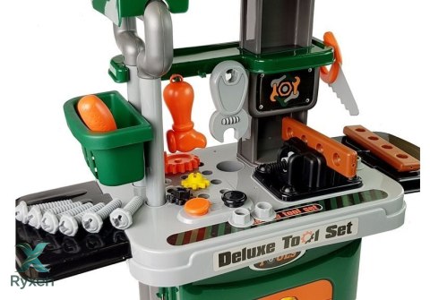 Zestaw Narzędzi w Walizce Na Kółkach Warsztat Piła Śrubokręt LEAN TOYS