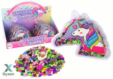 Zestaw do Tworzenia Bransoletek Koraliki Zawieszki Biżuteria Jednorożec LEAN TOYS