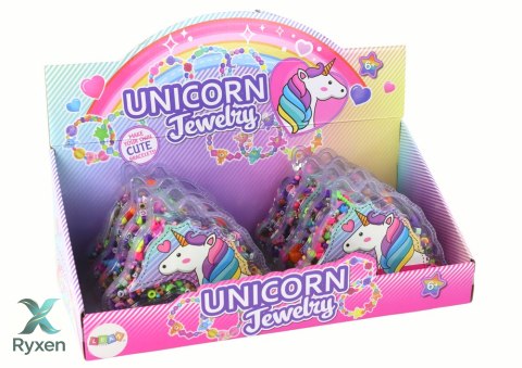 Zestaw do Tworzenia Bransoletek Koraliki Zawieszki Biżuteria Jednorożec LEAN TOYS